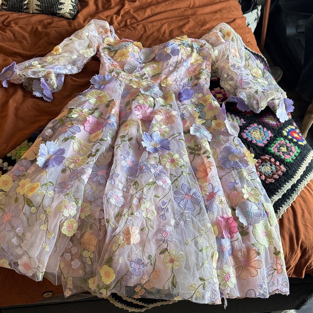 Floral Embroidered Dress